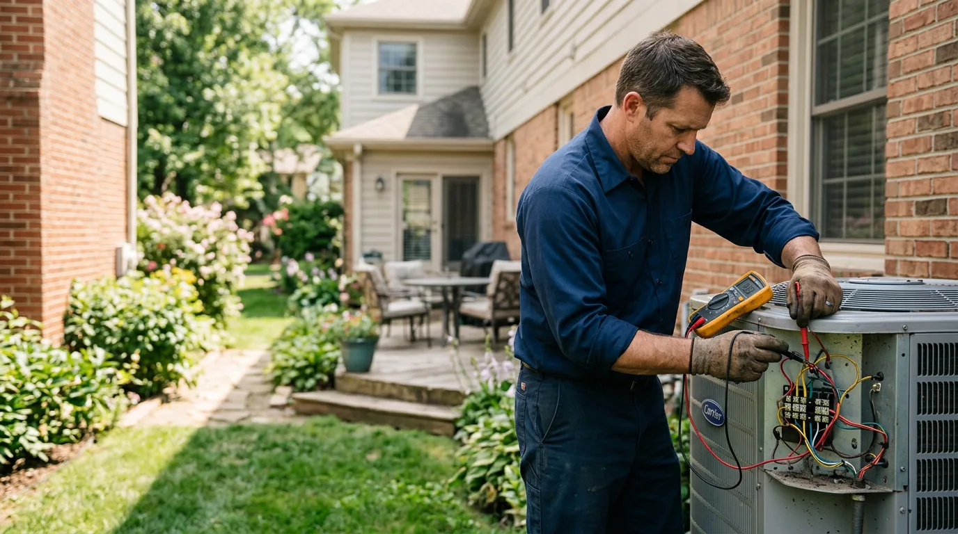 HVAC technician working near Canehill, AR